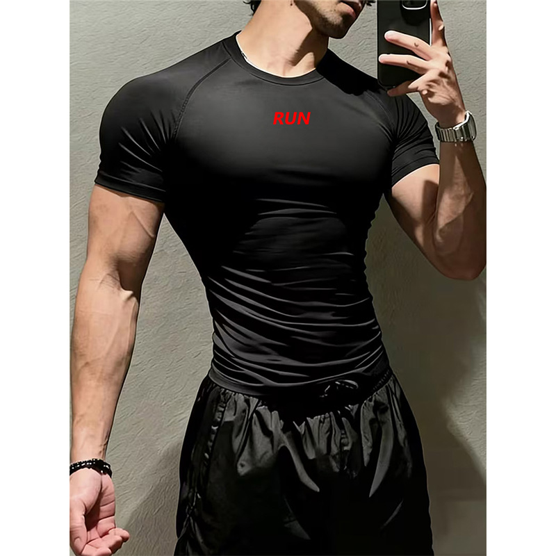 Running Gear Winter - Men Compression Running T Shirt Fitness