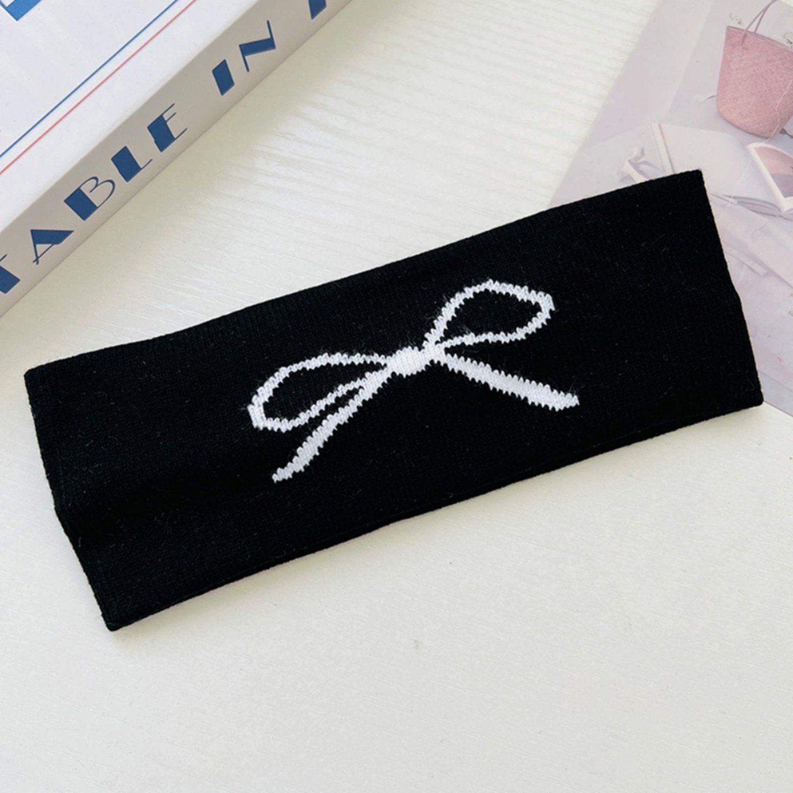 Stylish Headband Wide Knit Bow - Running Gear Headband 评论和价格