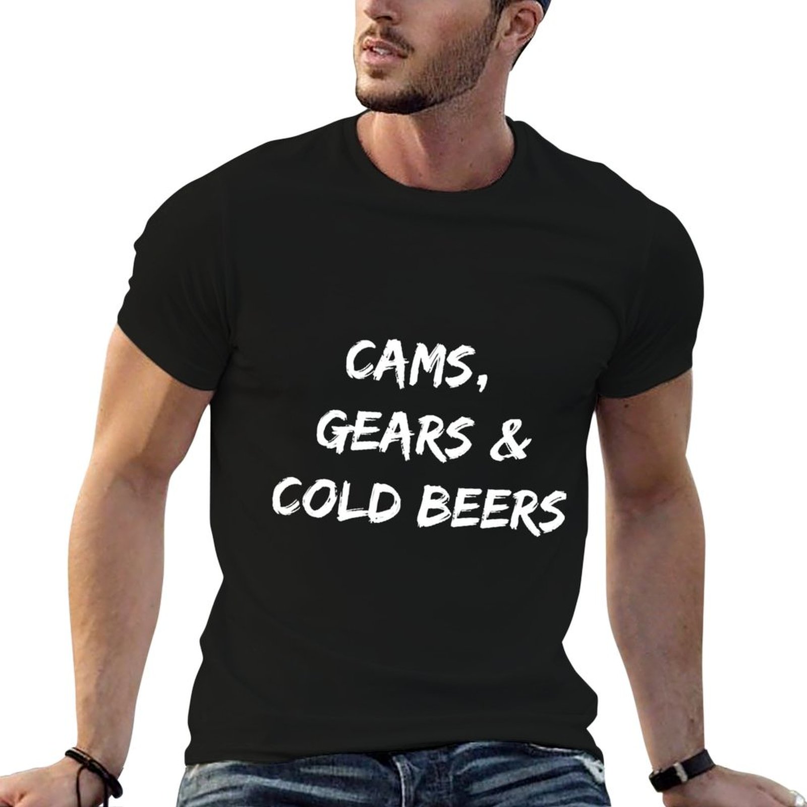 Cams, Gears & Cold Beers T-Shi - Running Gear In The Cold 评论和价格