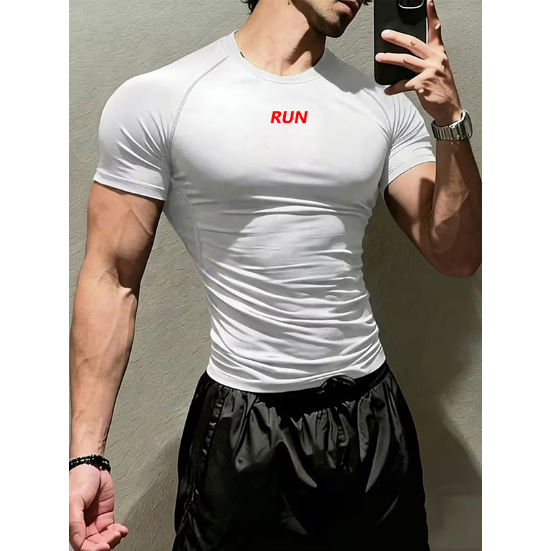 Men Compression Running T Shir - Running Gear Winter 评论和价格