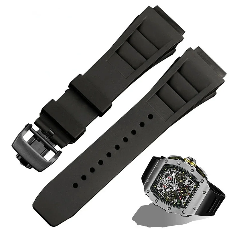 Rubber Watch Band for Richard  - Sweat Band Wrist 评论和价格