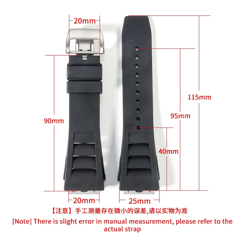 Rubber Watch Band for Richard  - Sweat Band Wrist 评论和价格