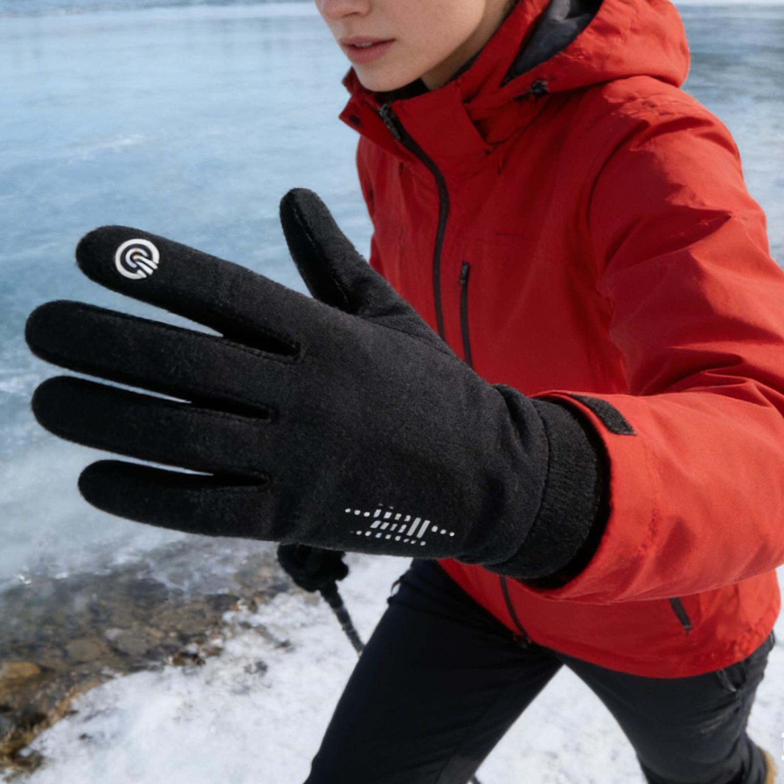 Winter Cycling Gloves Full Fin - Running Gear In Snow 评论和价格