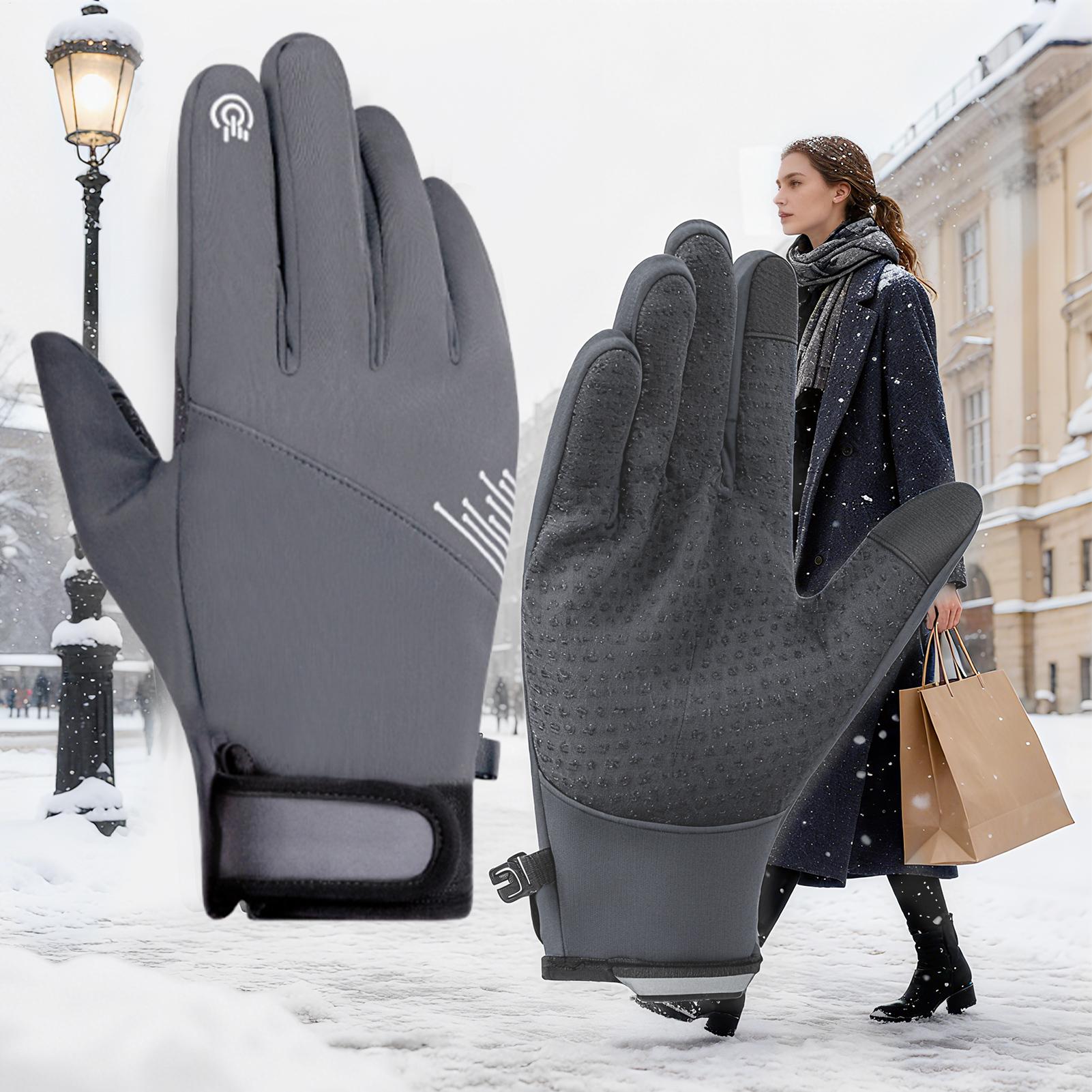 Winter warm Gloves Windproof T - Running Gear In Snow 评论和价格