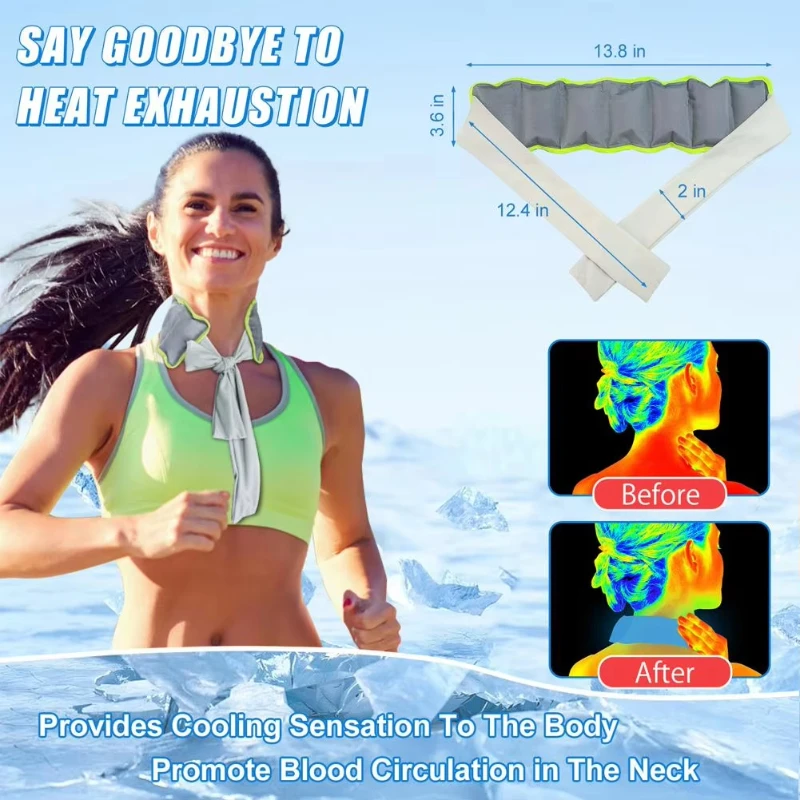 Cooling Ice Scarf for Neck Col - Running Gear In The Cold 评论和价格
