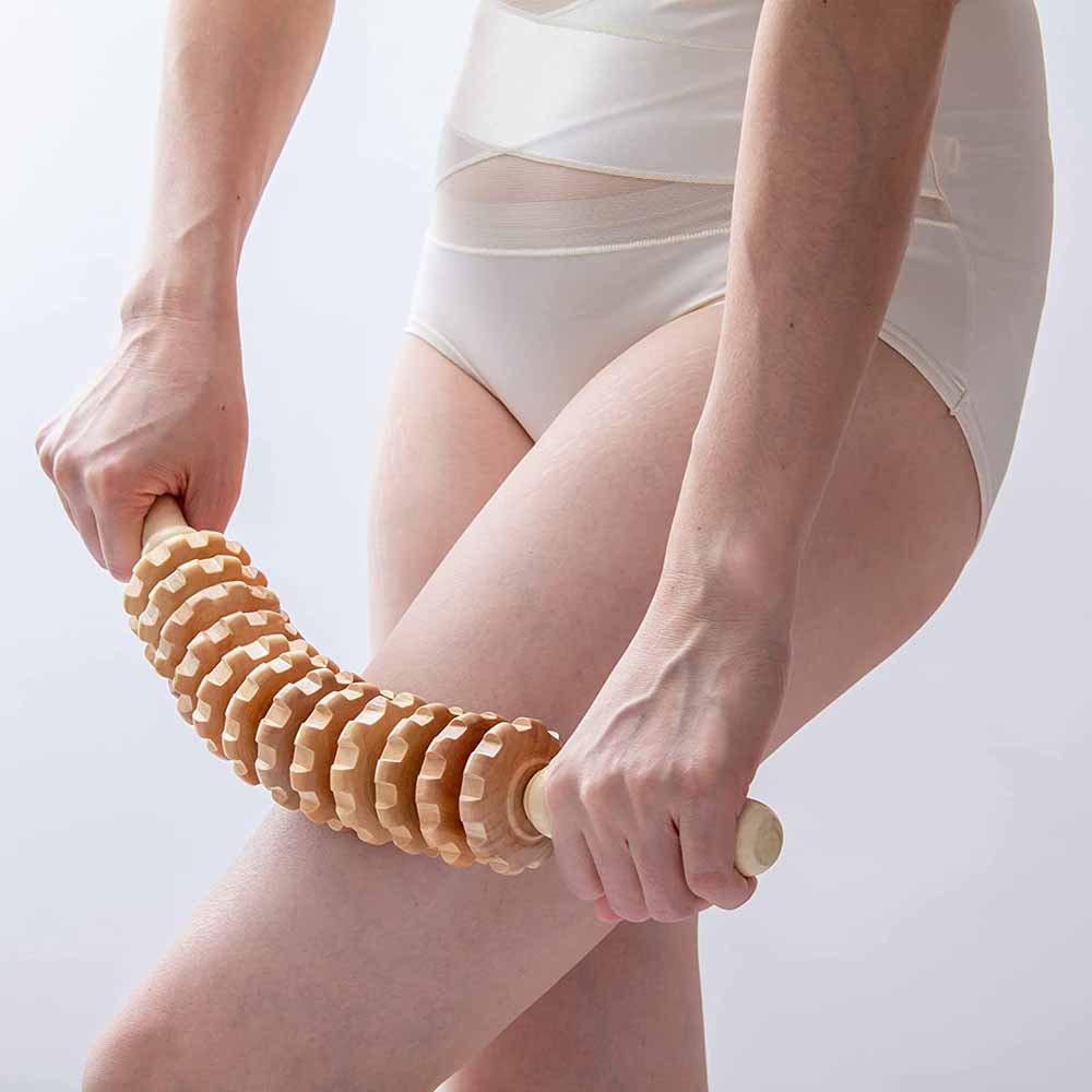 Curved Wood Massage Roller Sti - Muscle Roller Stick 评论和价格