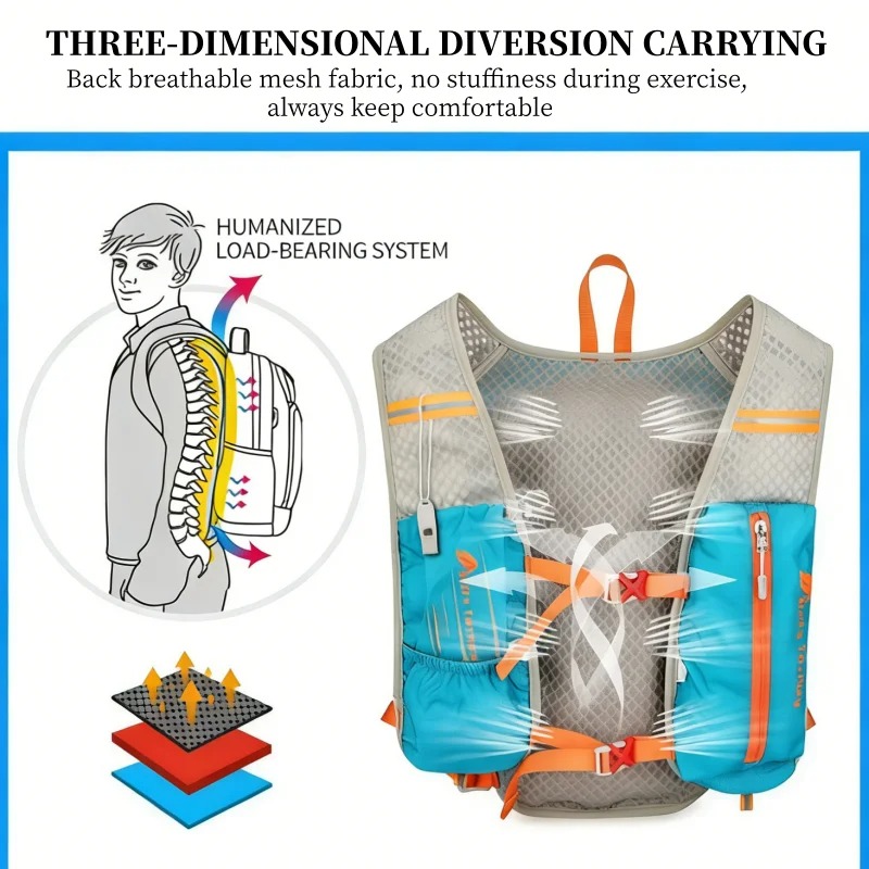 Running Vest Backpack Marathon - Running Gear Reflective 评论和价格