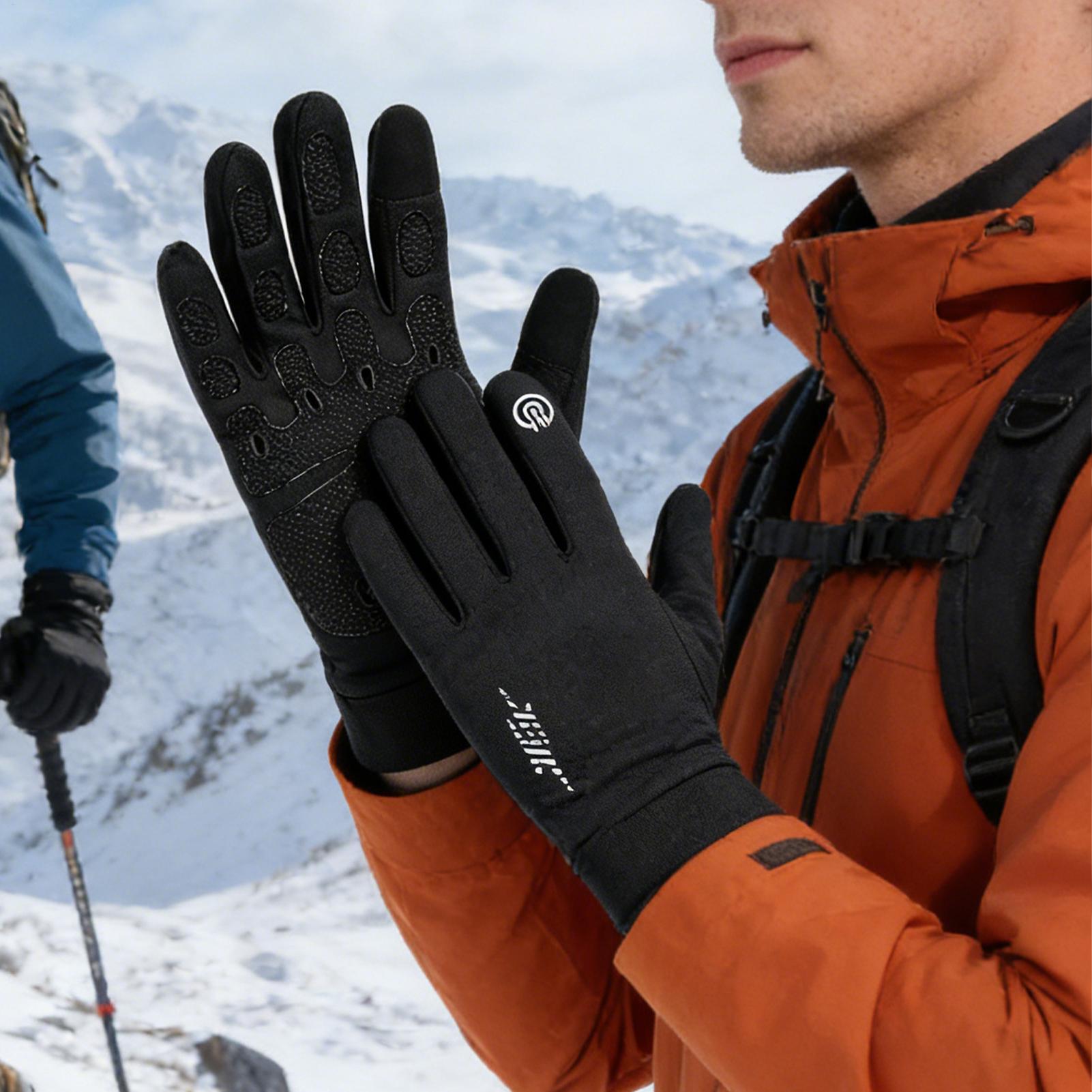 Warm Biking Gloves Full Finger - Running Gear In Snow 评论和价格