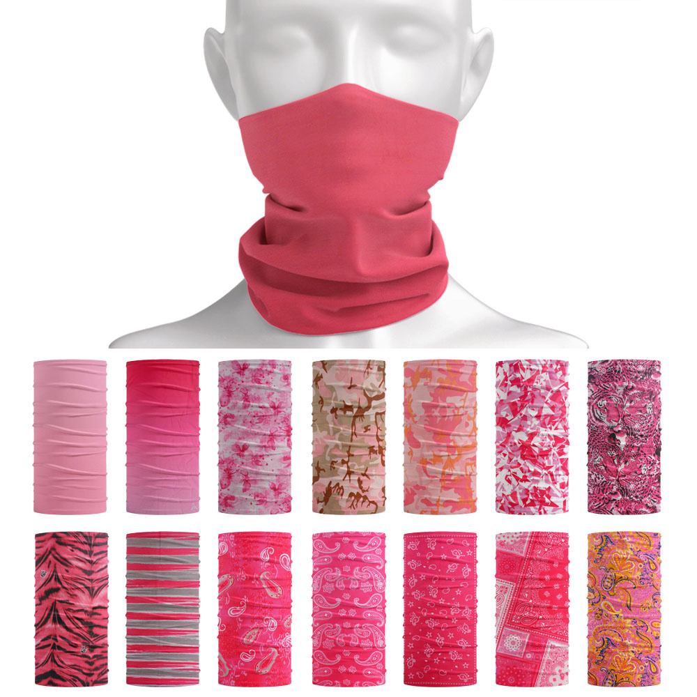 Pink Seamless Outdoor Bandana  - Running Gear Youtube 评论和价格