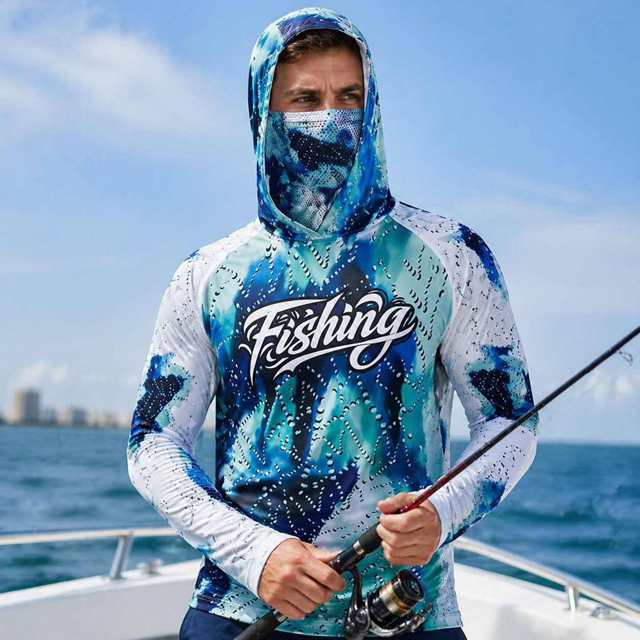 Fishing Hood Riding Tops Wear  - Running Gear Kit 评论和价格