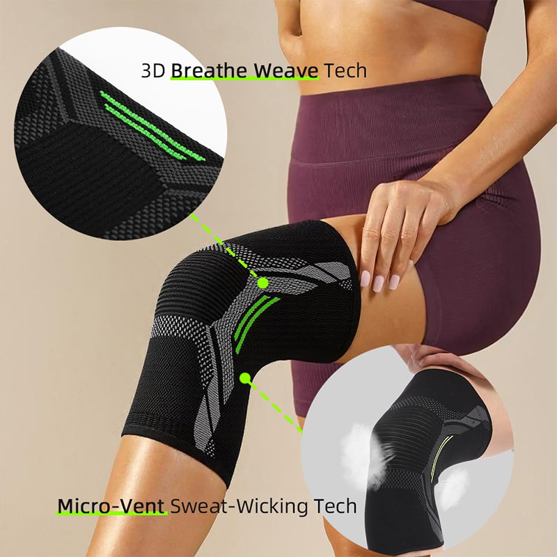 Single Knee Pad Knitted Nylon  - Running Gear In The Cold 评论和价格