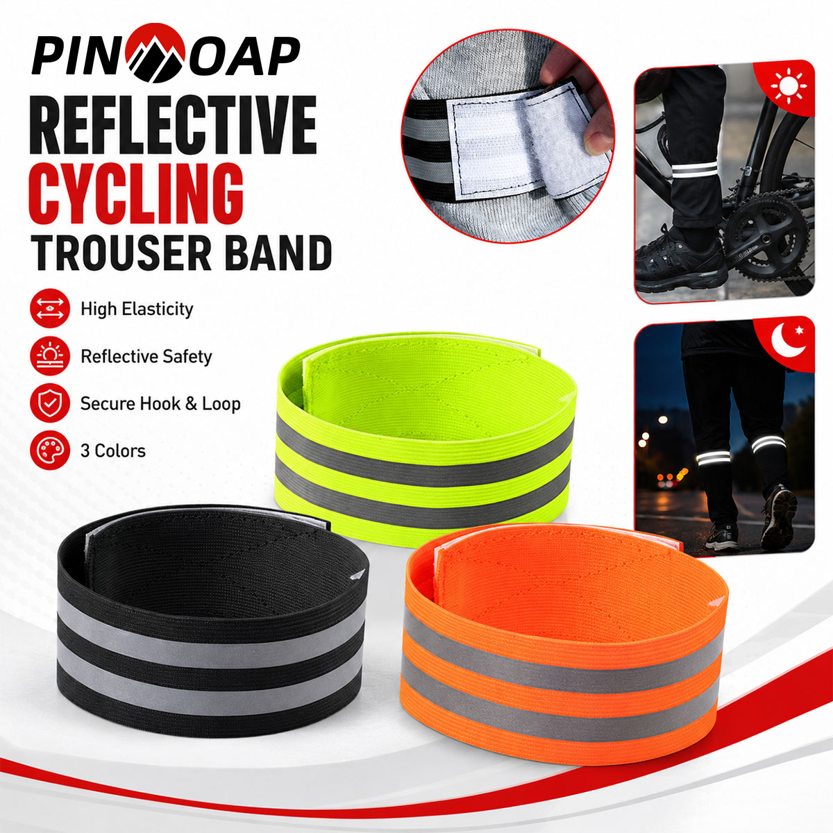 PINMOAP 1/2PCS Bicycle Pants L - Running Gear Reflective 评论和价格