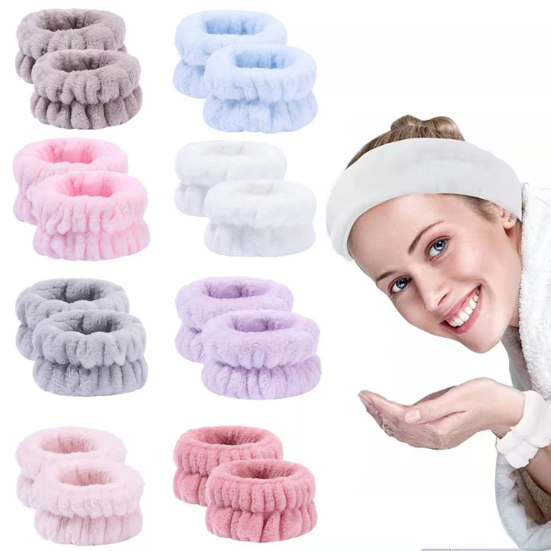 1/2/4pcs Winter Wash Face And  - Sweat Band Wrist 评论和价格