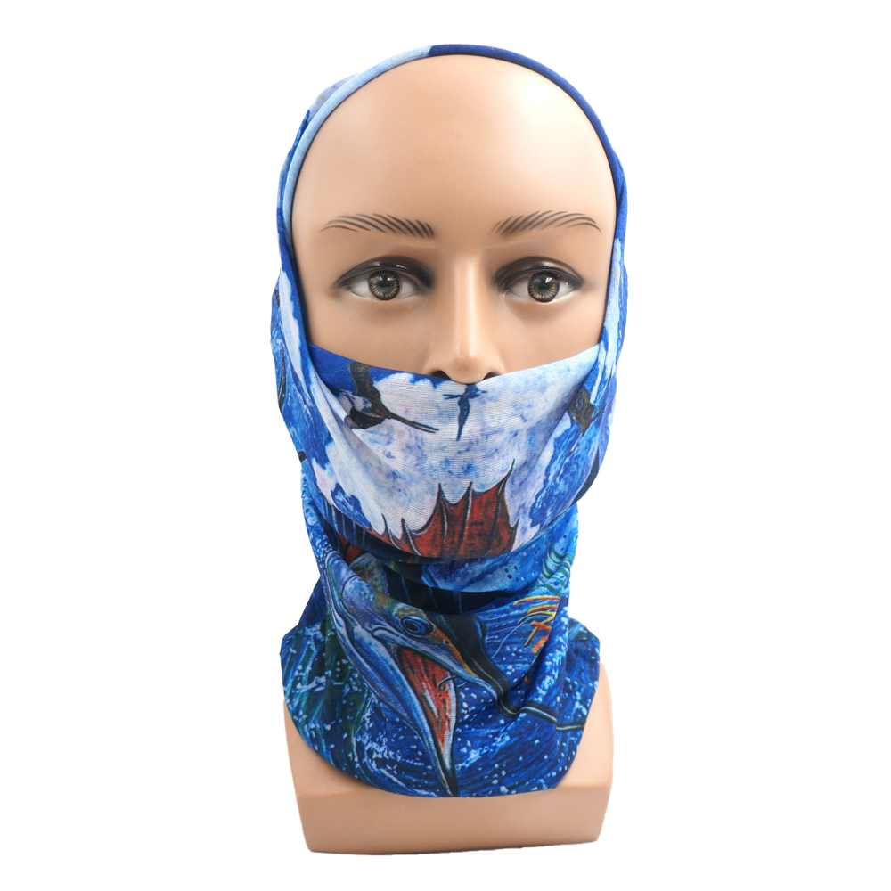 Fish Scales Pattern Neck Gaite - Running Gear Youtube 评论和价格