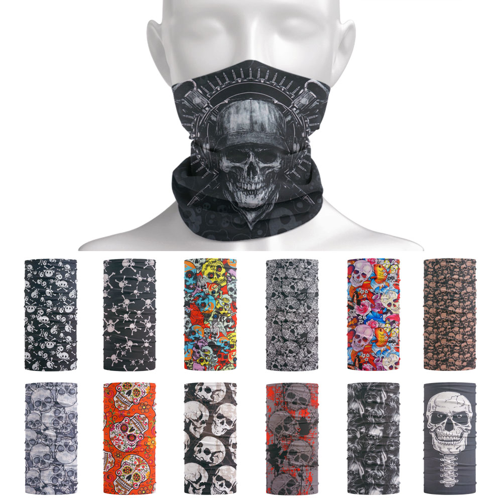 Skull Pattern Seamless Breatha - Running Gear Youtube 评论和价格