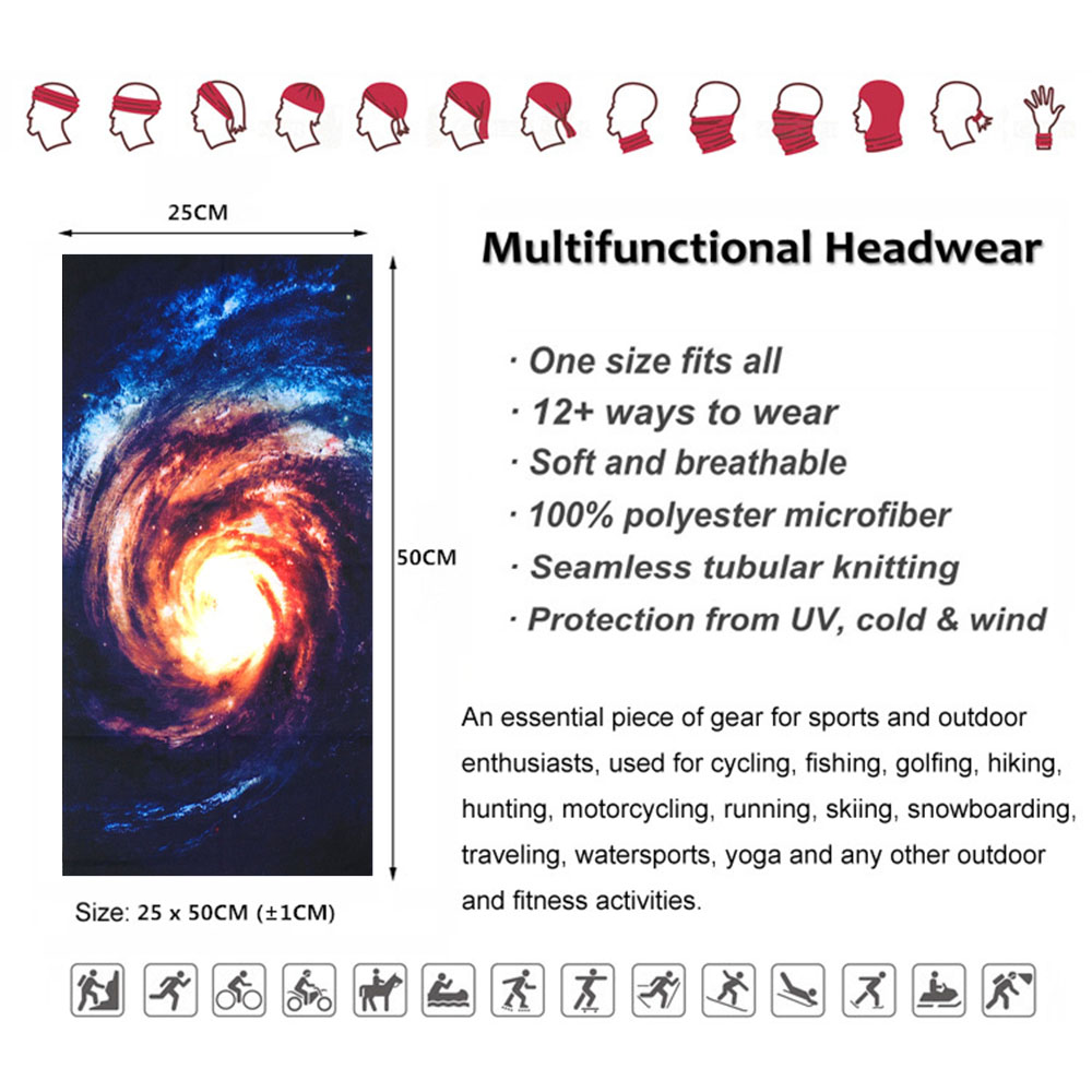 Landscape Starry Headwear Neck - Running Gear Youtube 评论和价格
